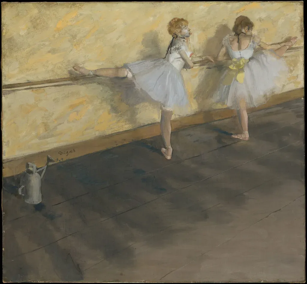 Danseuses à la barre, peinture d'Edgar Degas