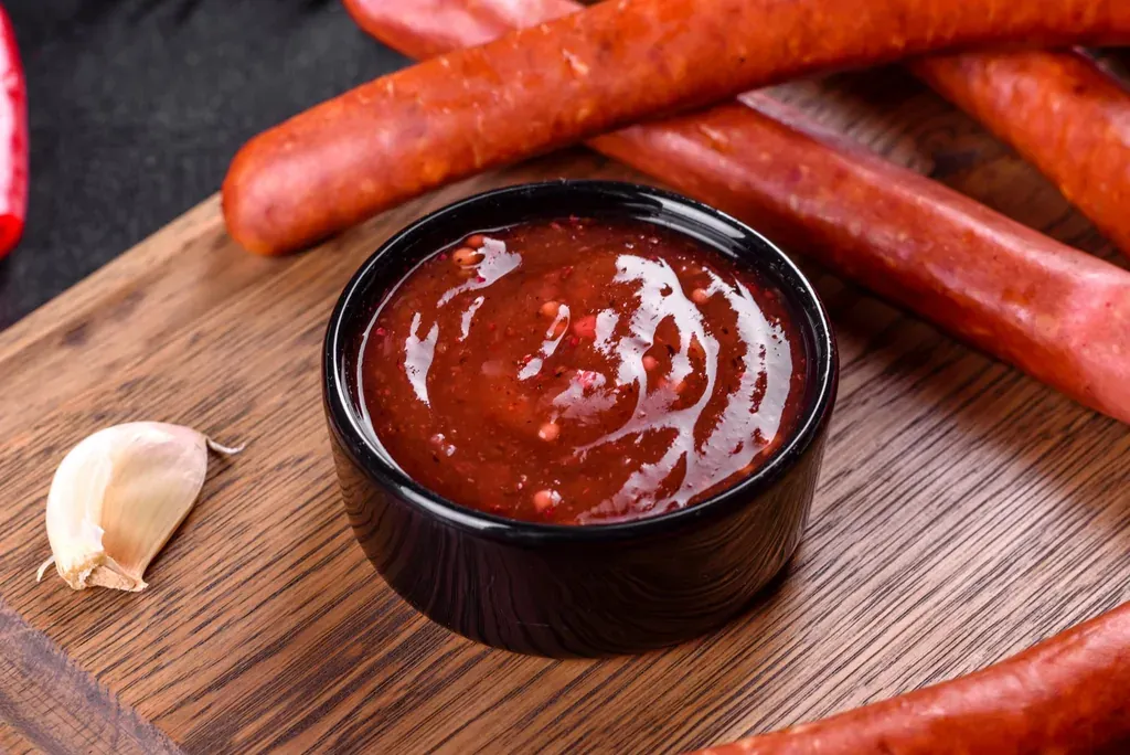 Mélange d'épices dans un bol, prêt pour les grillades