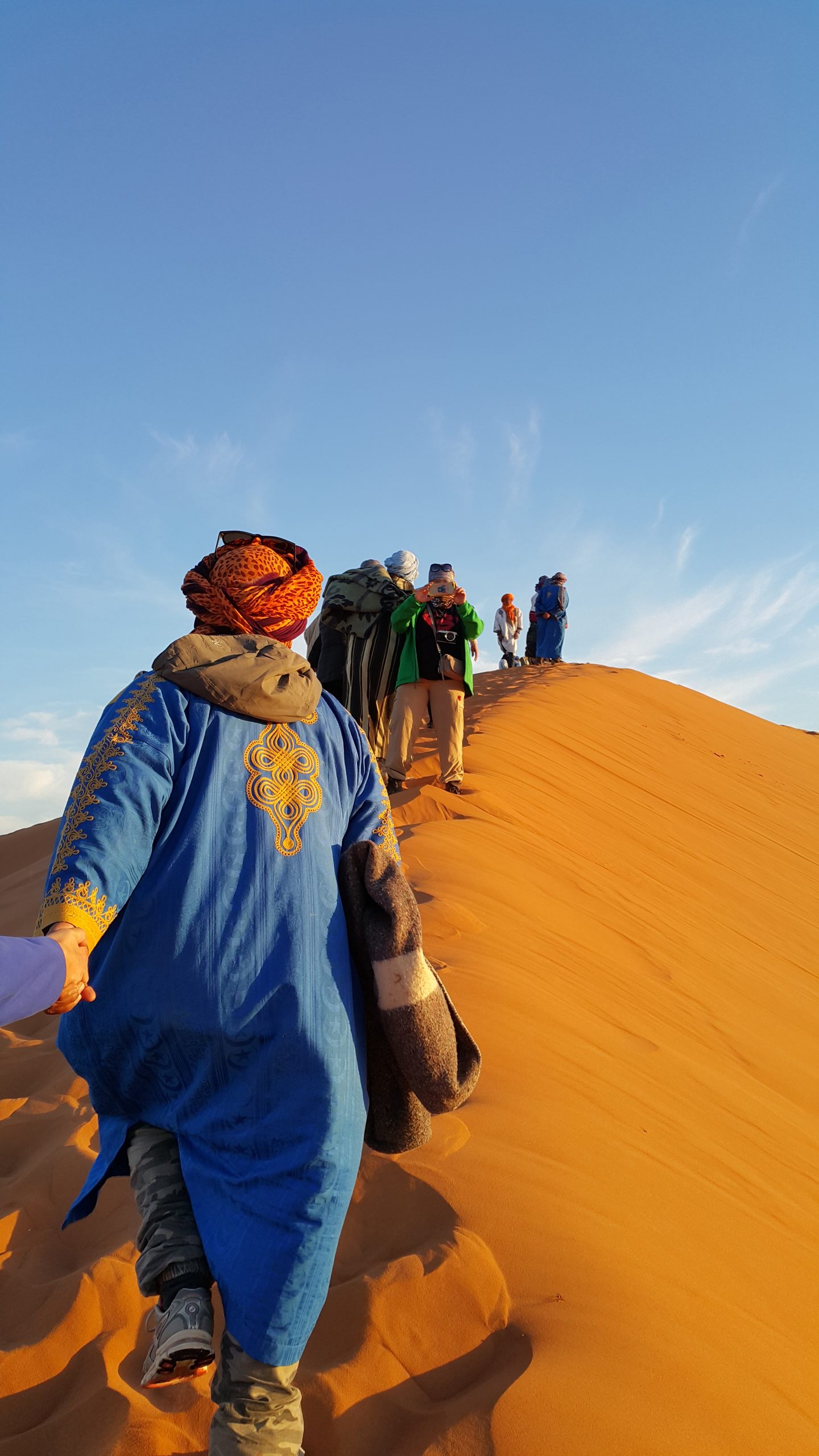 Marcher la dune, pas après pas