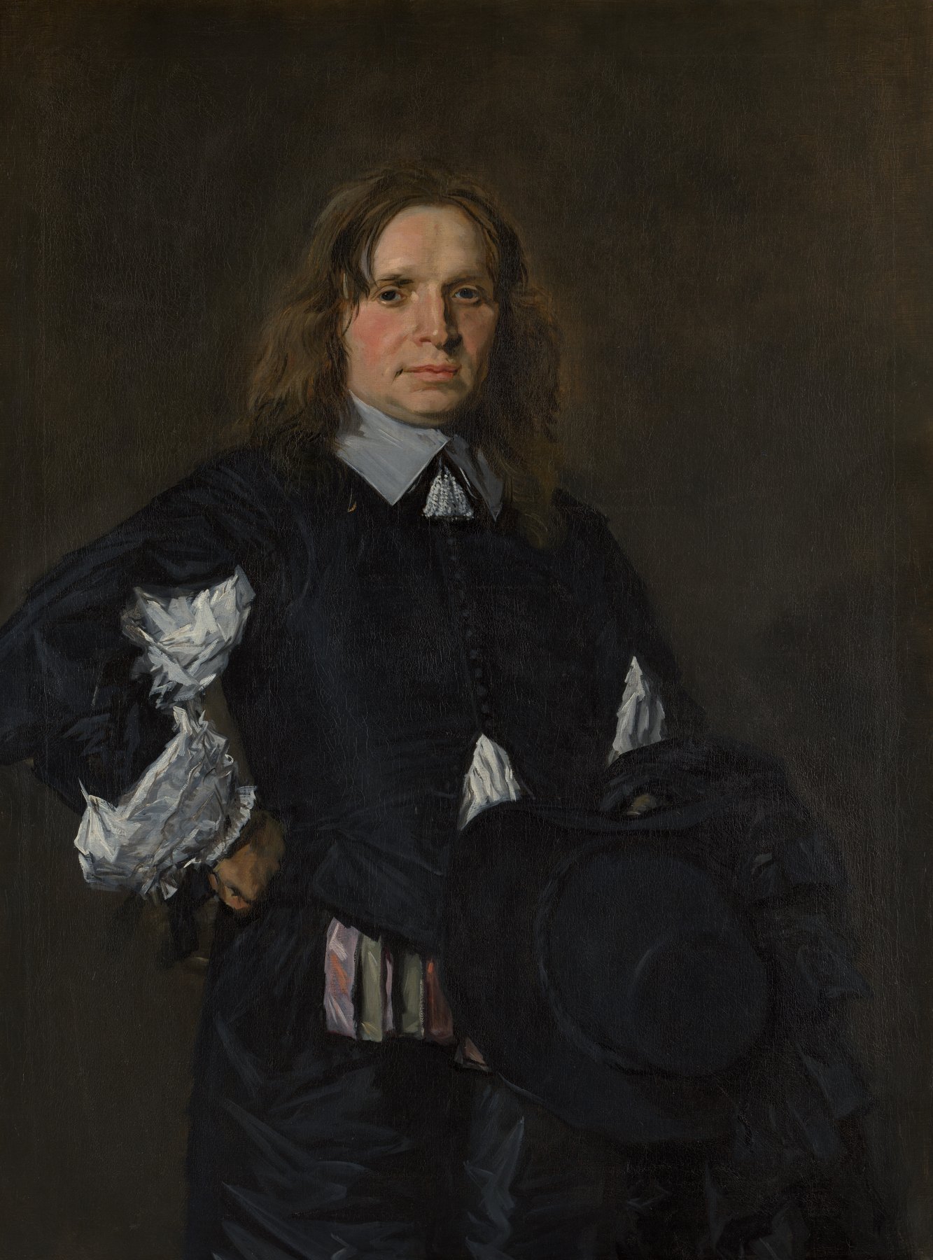 Portrait classique d'un homme âgé au regard grave, peint par Frans Hals