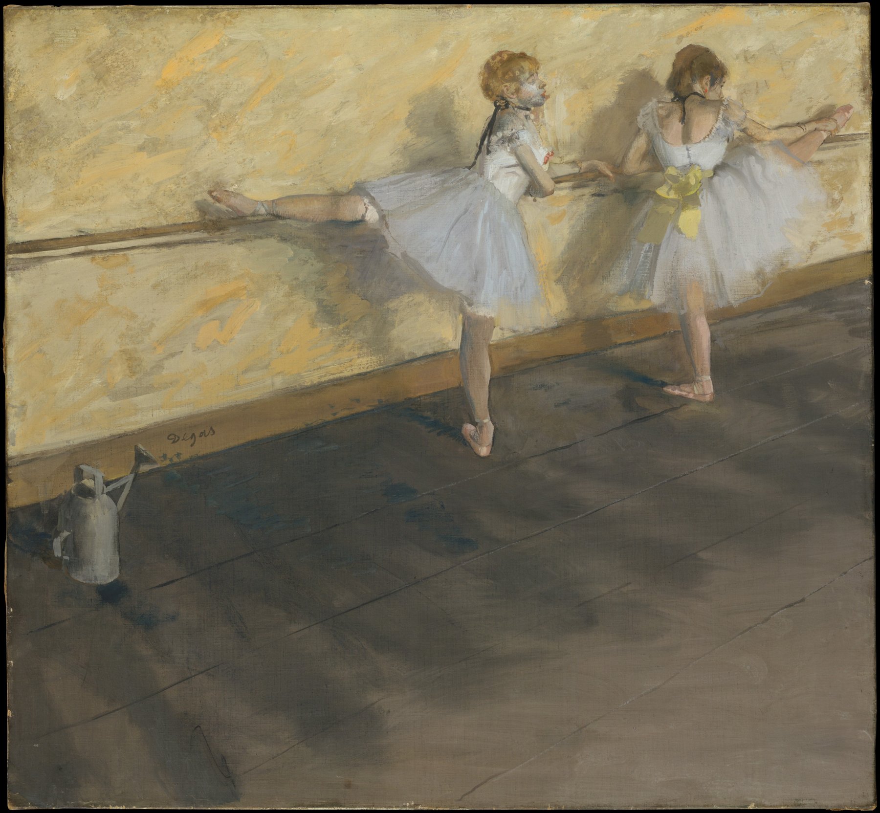 Danseuses à la barre, peinture d'Edgar Degas
